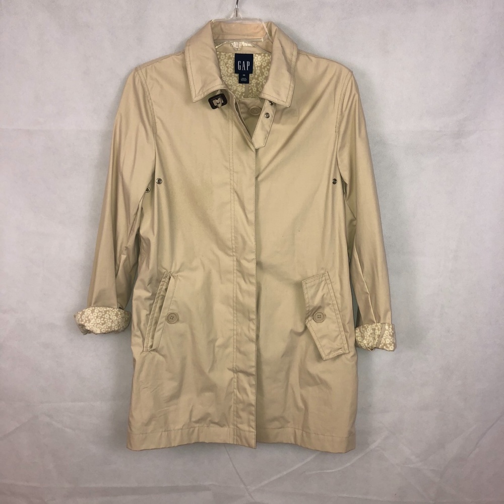 Gap Tan Beige Trench Coat Size XS - Picture 1 of 4